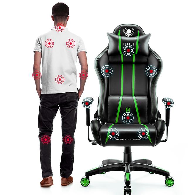 Otočné kreslo Normal Diablo X-One 2.0 čierna/zelená