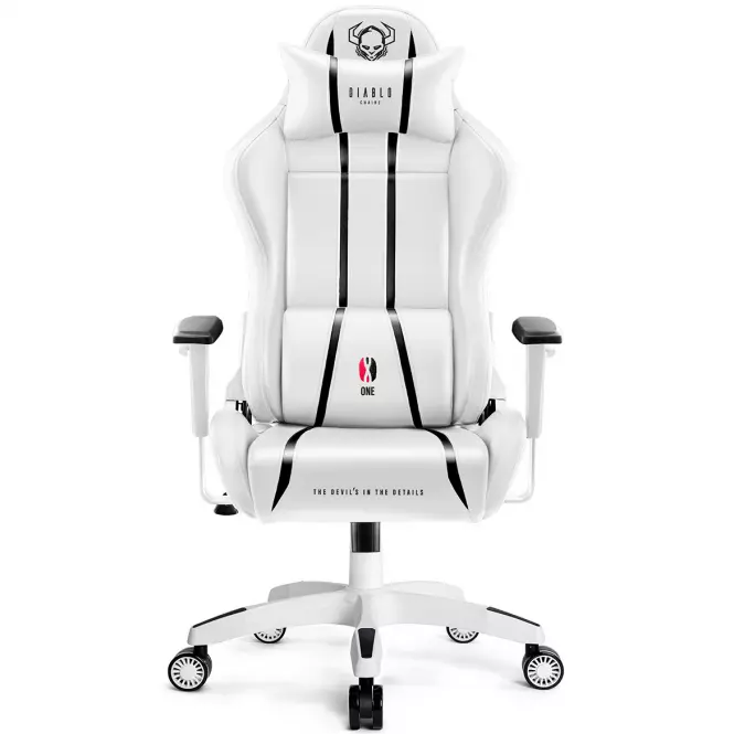 Otočné kreslo Normal Diablo X-One 2.0 biely/čierna,2