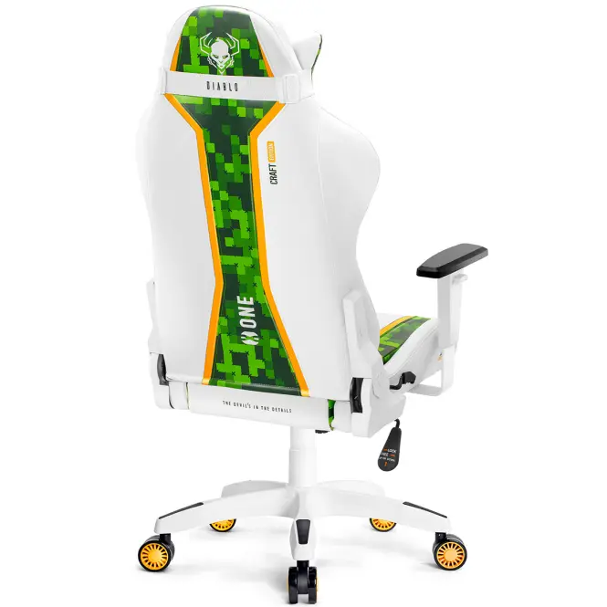 Otočné kreslo Normal Diablo X-One 2.0 biely/zelená,4