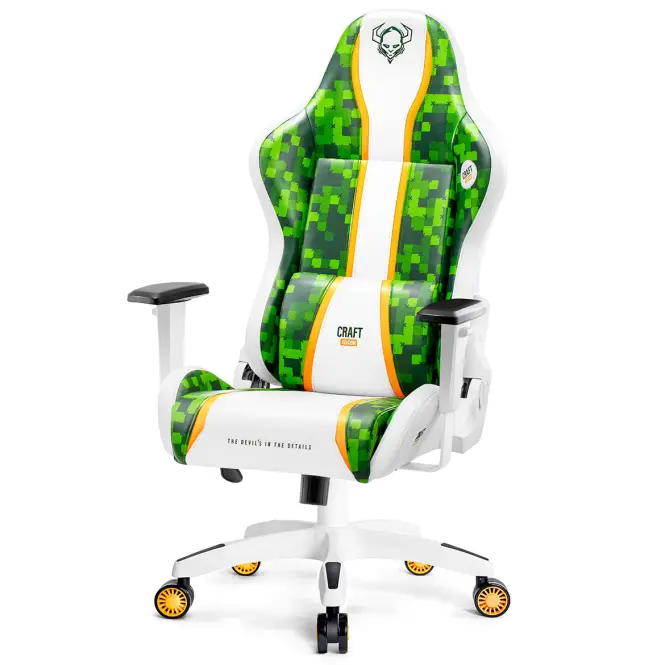 Otočné kreslo Normal Diablo X-One 2.0 biely/zelená,5