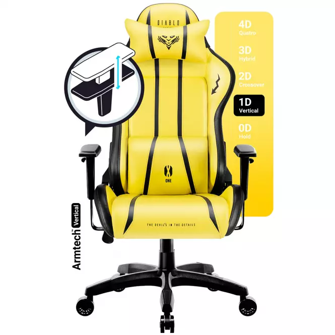 Otočné kreslo Normal Diablo X-One 2.0  electric yellow