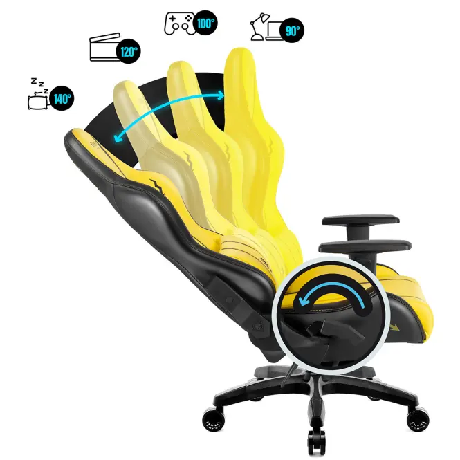 Otočné kreslo Normal Diablo X-One 2.0  electric yellow,6