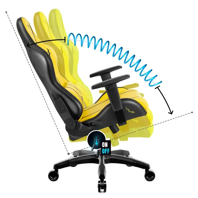 Otočné kreslo Normal Diablo X-One 2.0  electric yellow,7