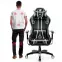Otočné kreslo King Diablo X-One 2.0 čierna/biely,8