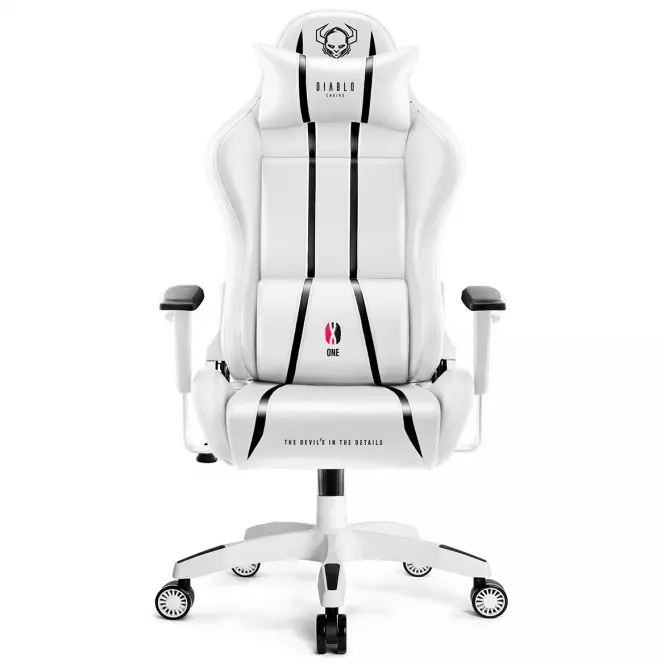 Otočné kreslo King Diablo X-One 2.0 biely/čierna,2