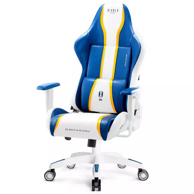 Otočné kreslo King Diablo X-One 2.0 aqua blue,9