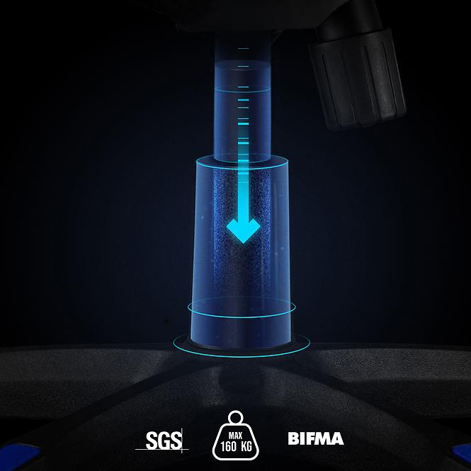 Otočné kreslo King Diablo X-One 2.0 aqua blue
