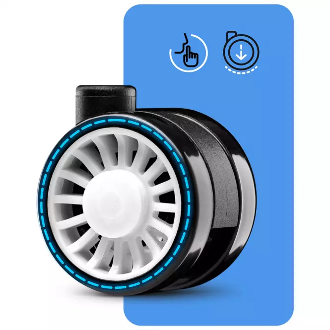 Otočné kreslo King Diablo X-One 2.0 aqua blue,13
