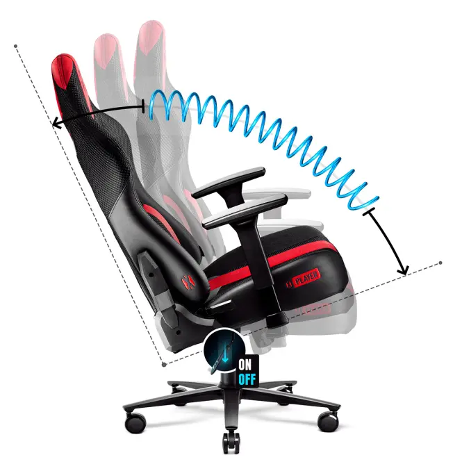 Otočné kreslo Normal Diablo X-Player 2.0 antracit,8