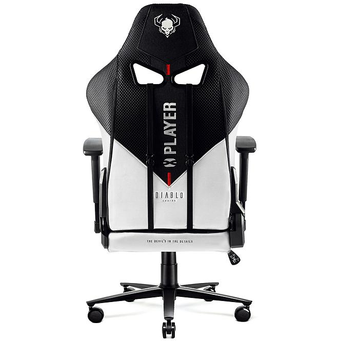 Otočné kreslo Normal Diablo X-Player 2.0 biely/čierna