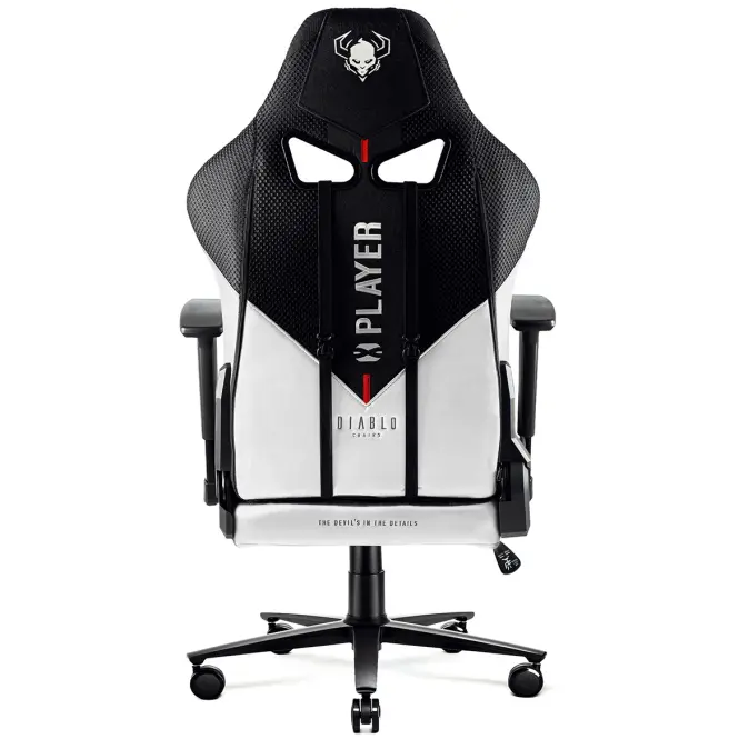Otočné kreslo Normal Diablo X-Player 2.0 biely/čierna,4