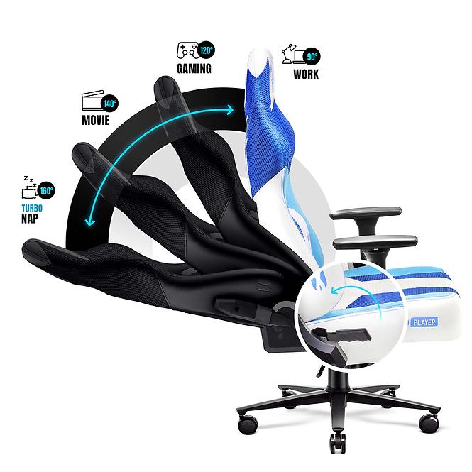Otočné kreslo Normal Diablo X-Player 2.0 frost white