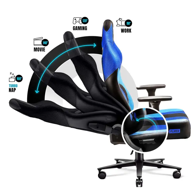 Otočné kreslo Normal Diablo X-Player 2.0 frost black,8