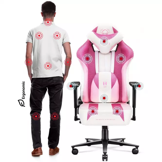 Otočné kreslo Normal Diablo X-Player 2.0 pink marshmallow,6