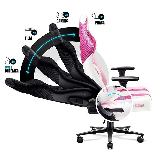 Otočné kreslo Normal Diablo X-Player 2.0 pink marshmallow