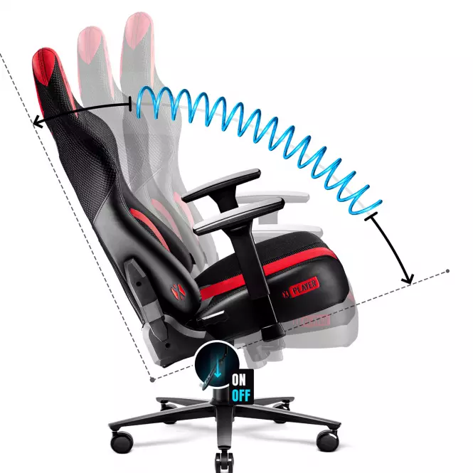 Otočné kreslo King  Diablo X-Player 2.0 antracit