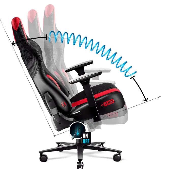 Otočné kreslo King  Diablo X-Player 2.0 antracit,7