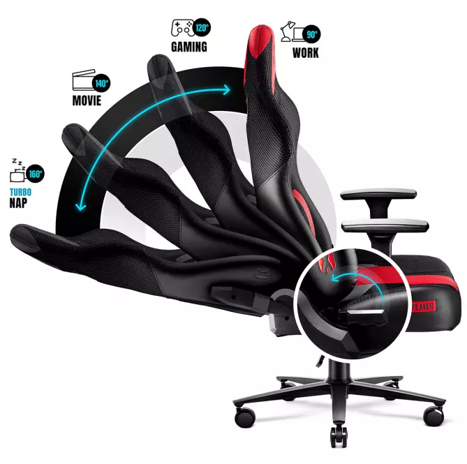 Otočné kreslo King  Diablo X-Player 2.0 antracit
