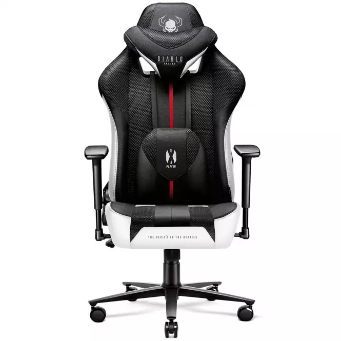 Otočné kreslo King  Diablo X-Player 2.0 biely/čierna
