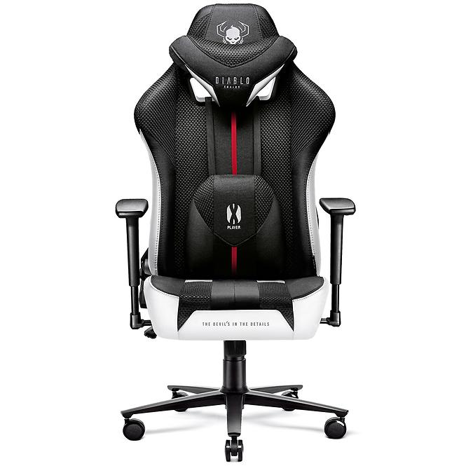 Otočné kreslo King  Diablo X-Player 2.0 biely/čierna