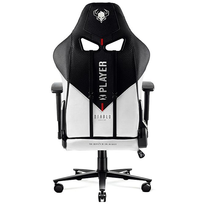 Otočné kreslo King  Diablo X-Player 2.0 biely/čierna