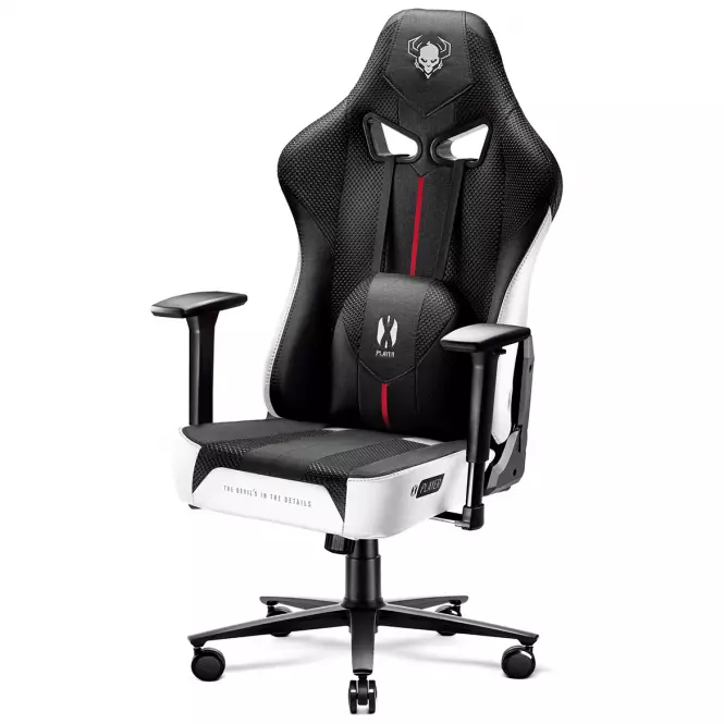 Otočné kreslo King  Diablo X-Player 2.0 biely/čierna