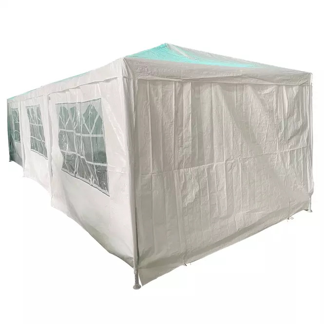 Záhradný pavilón 3x9x2,7 m biela,2