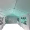Záhradný pavilón 3x9x2,7 m biela,3