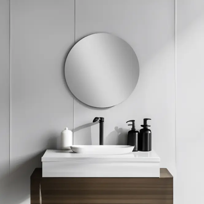 Zrkadlo Ø50 cm,4