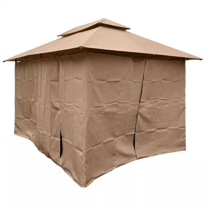 Záhradný pavilón 3x4x2,75 m hnedý,7
