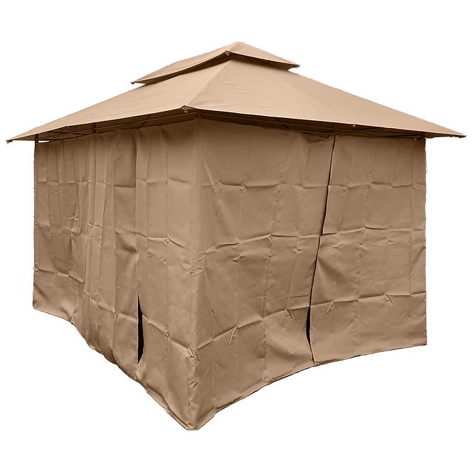 Záhradný pavilón 3x4x2,75 m hnedý,6