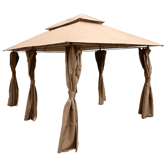 Záhradný pavilón 3x4x2,75 m hnedý,3