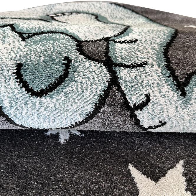 Koberec Frisee Soft Kids 1,2/1,2 FR3 0560A modrá