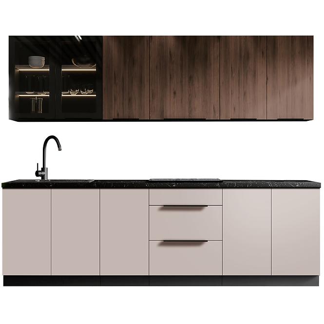 Kuchynská linka Monza/Arona 260 cm bez kuchynskej dosky,2