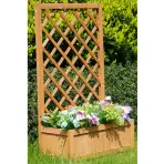 Kvetináč s mriežkou QS1704-2 60x28,5x100 cm žltý