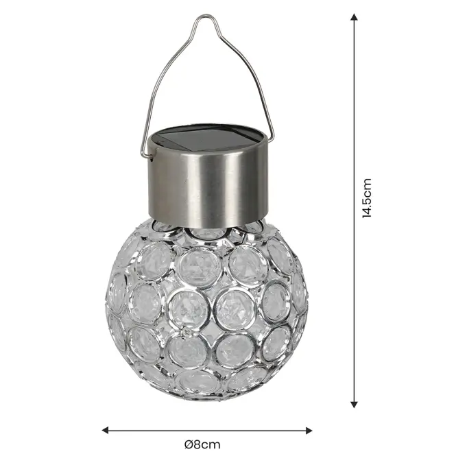 Solárna lampa RING RGB EKO0585,3