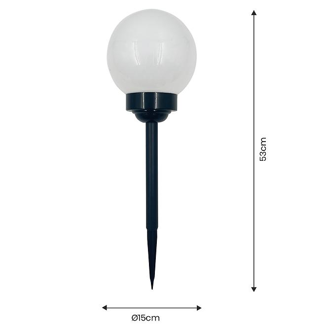 Solárna lampa GUĽA 15CM BLACK EKO0588