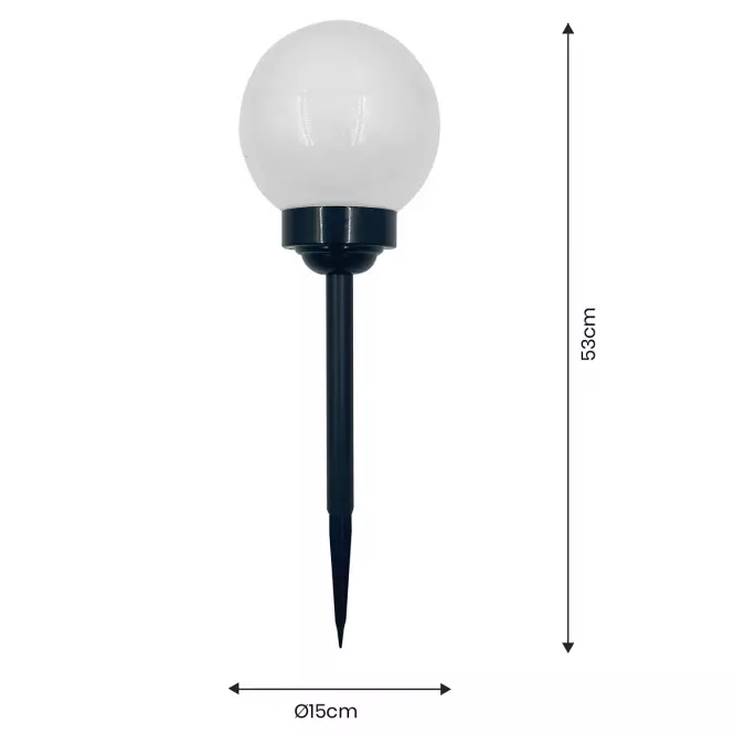 Solárna lampa GUĽA 15CM BLACK EKO0588,3