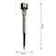 Solárna lampa PIN INOX EKO0594,3