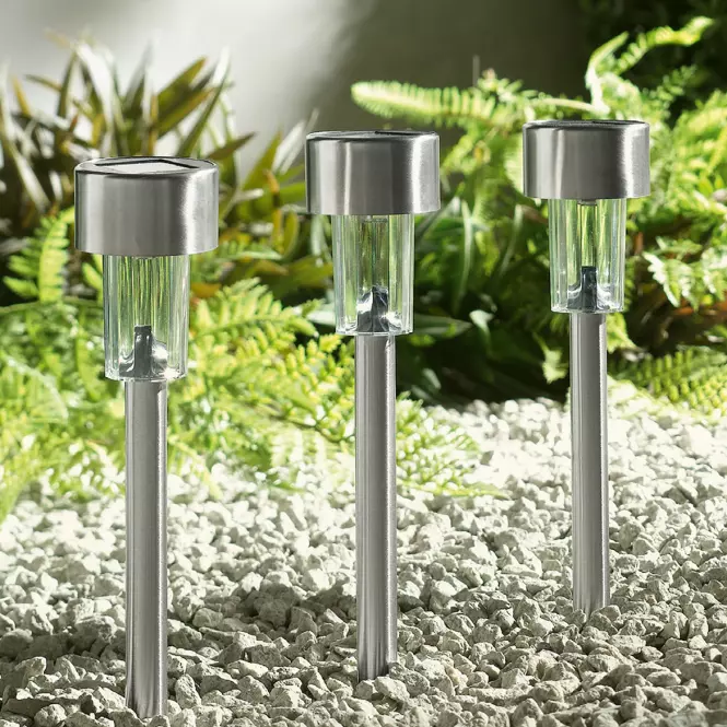 Solárna lampa PIN INOX EKO0594