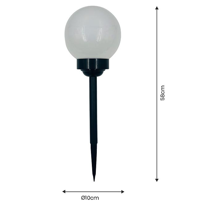 Solárna lampa GUĽA 10CM BLACK EKO0595