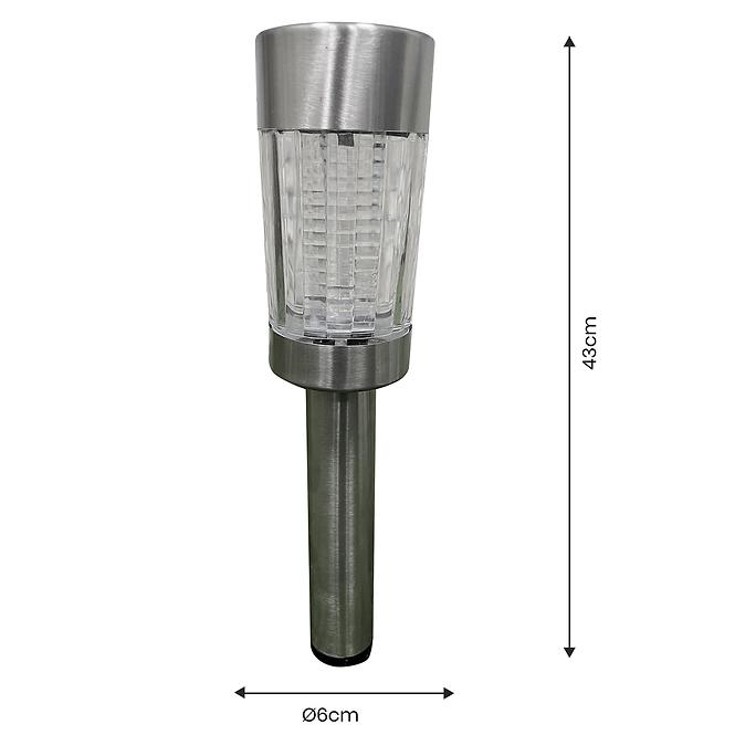 Solárna lampa INOX EKO0597