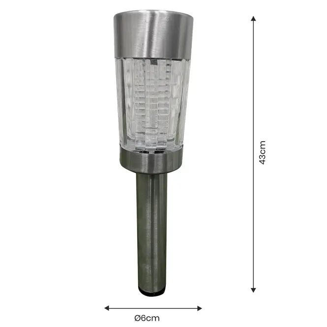 Solárna lampa INOX EKO0597,2