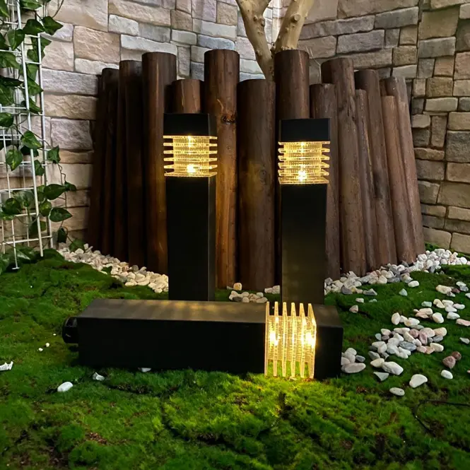 Solárna lampa KOSTKA 40 cm EKO0608