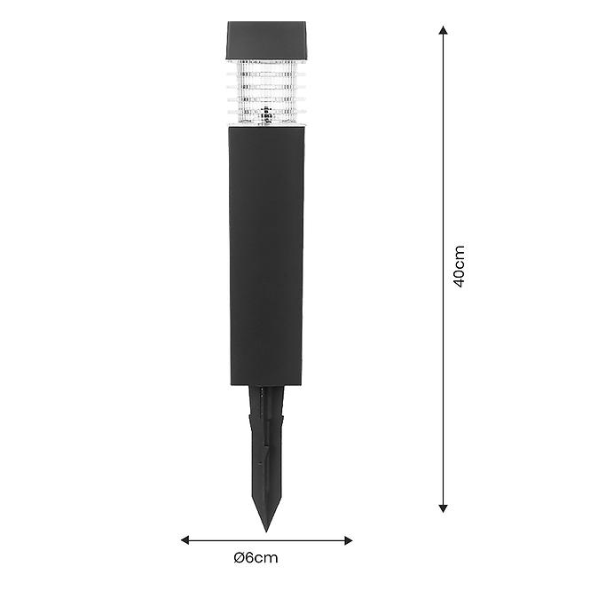 Solárna lampa KOSTKA 40 cm EKO0608