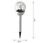 Solárna lampa INOX 8CM CRACK EKO0609,3