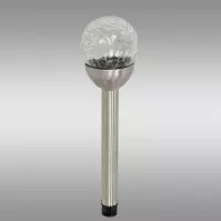 Solárna lampa INOX 8CM CRACK EKO0609
