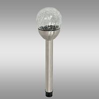 Solárna lampa INOX 8CM CRACK EKO0609