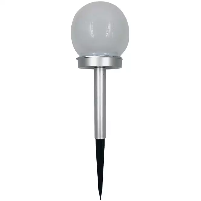 Solárna lampa GUĽA RGB 10CM SILVER EKO0613