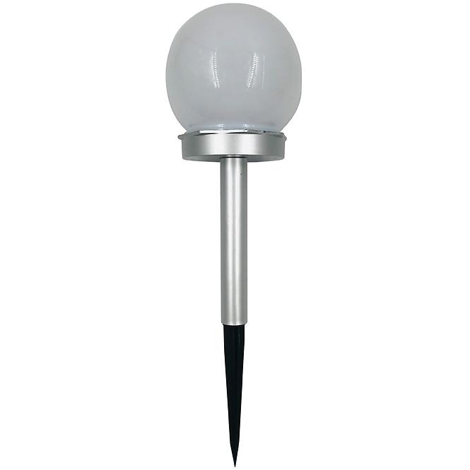 Solárna lampa GUĽA RGB 10CM SILVER EKO0613